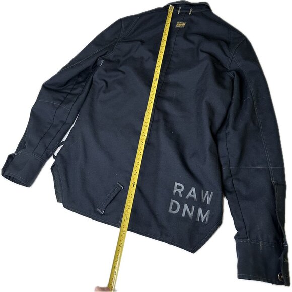 G Star Raw Military Field Utility Jacket Men M Black Full Zip Snap Cargo - Picture 7 of 7